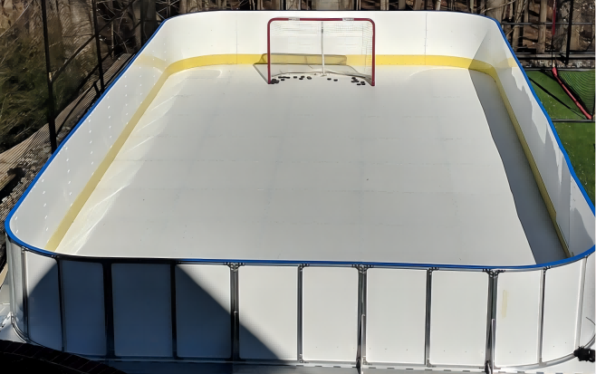 Synthetic ice shooting board