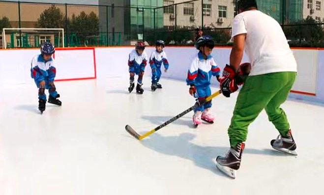 Synthetic ice shooting board